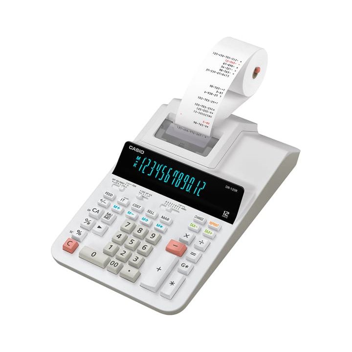 Casio DR-120R-WE  Printing Calculator