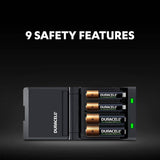 Duracell 45 Minutes Battery Charger with 2 AA and 2 AAA