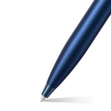 Sheaffer® 100 Satin Blue Ballpoint Pen With PVD Blue Trim - 9371