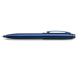 Sheaffer® 100 Satin Blue Ballpoint Pen With PVD Blue Trim - 9371