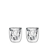 QDO Element Earth 75ml Double Wall Glasses - 2pk