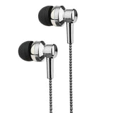Astrum EB250 Electro Painted Stereo Earphones with Mic – Silver