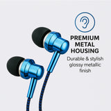 Astrum EB250 Electro Painted Stereo Earphones with Mic – Blue