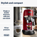Delonghi EC685.R Dedica Pump Espresso Maker - Red