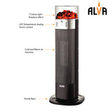 ALVA EIH209 Electric Tower Fan Heater with Remote