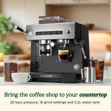 Cuisinart Espresso Bar™ Grind, Tamp & Brew Espresso Machine