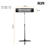 ALVA EPH650 Infrared Heater on Telescopic Stand