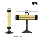 ALVA EPH660 Infrared Short Patio Heater
