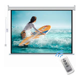 HTPNEO 150-Inch Electronic Projector Screen with Remote 16:9 - 150EM169