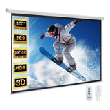 HTPNEO 100-Inch Electronic Projector Screen with Remote 16:9 - 100EM169