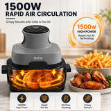 Feelive AF534T Crispy Dual Glass Digital Air Fryer