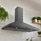 Ferre D004 90cm Chimney Cookerhood - Black