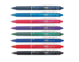 Pilot Frixion Clicker Retractable Rollerball Pen 0.7mm Set 6+2