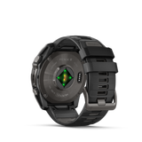 Garmin fēnix® 8 – 51 mm, AMOLED Sapphire, Carbon grey DLC with Black/pebble grey silicone band