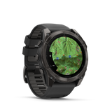 Garmin fēnix® 8 – 51 mm, AMOLED Sapphire, Carbon grey DLC with Black/pebble grey silicone band