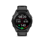 Garmin Forerunner® 265 Black Bezel and Case with Black/Powder Gray Silicone Band