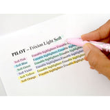 PILOT Frixion Light Highlighter Pastel Colours - Wallet Of 6