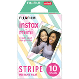 Fujifilm Instax Mini Film Mini Stripe Film Pack of 10