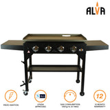 ALVA G673 Fuji 4-Burner Gas Griddle BBQ Station