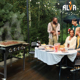 ALVA G673 Fuji 4-Burner Gas Griddle BBQ Station