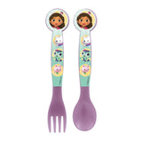 Gabby's Doll House 2pc Cutlery Set