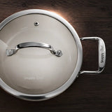 Snappy Chef 20cm Superlight Cast-Iron Casserole - CICG20 Grey