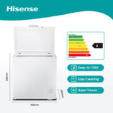 Hisense H245CF 198L Chest Freezer - White