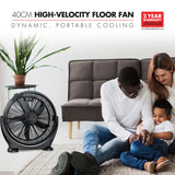 Bennett Read HFN401 40cm High Velocity Floor Fan