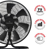 Bennett Read HFN402 75W High Velocity Floor Fan