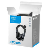 Astrum HS120 Over-ear Wired Stereo Headset with Flex Mic