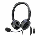 Astrum HU660 Dual Sided Headset USB with Flexible Mic