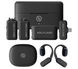 Hollyland LARK MAX 2 Ultimate Combo 2-Person Wireless Microphone System for Cameras and Mobile Devices (Space Gray, 2.4 GHz)