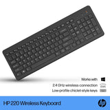 HP 220 USB-A Wireless Keyboard Black - 805T2AA