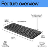 HP 220 USB-A Wireless Keyboard Black - 805T2AA