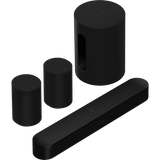 Sonos Immersive Set with Beam + Sub Mini + 2x Era 100 - Black