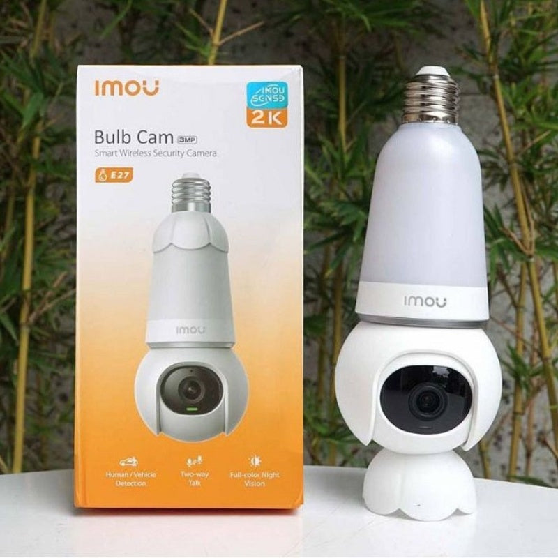 IMOU Bulb Cam 3MP WiFi Security Camera with Pan Tilt & Siren โ 3MP CCTV camera available in Pakistan