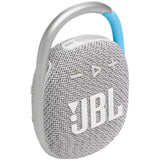 JBL Clip 4 Eco Portable Waterproof Bluetooth Speaker - White