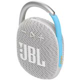 JBL Clip 4 Eco Portable Waterproof Bluetooth Speaker - White