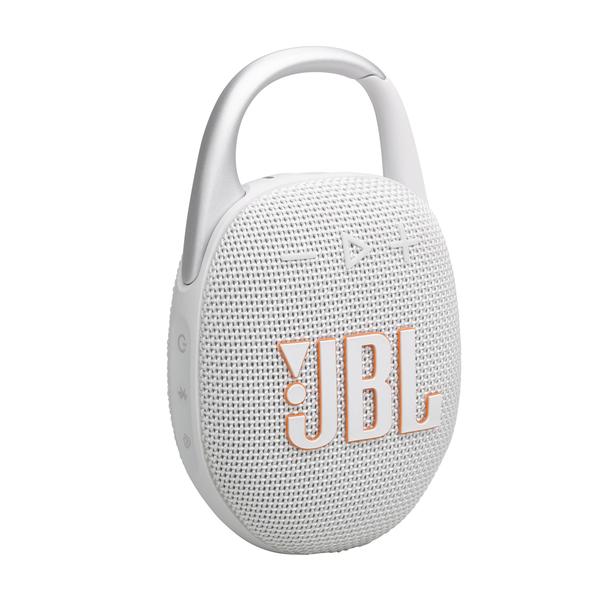 JBL Clip 5 Portable  Bluetooth Speaker - White