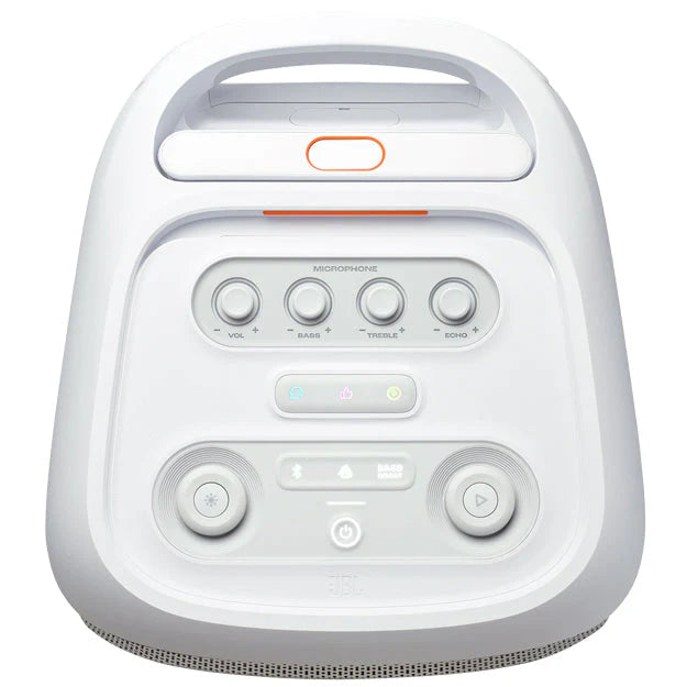 JBL Partybox Stage 320 Portable Party Speaker with Wheels - White