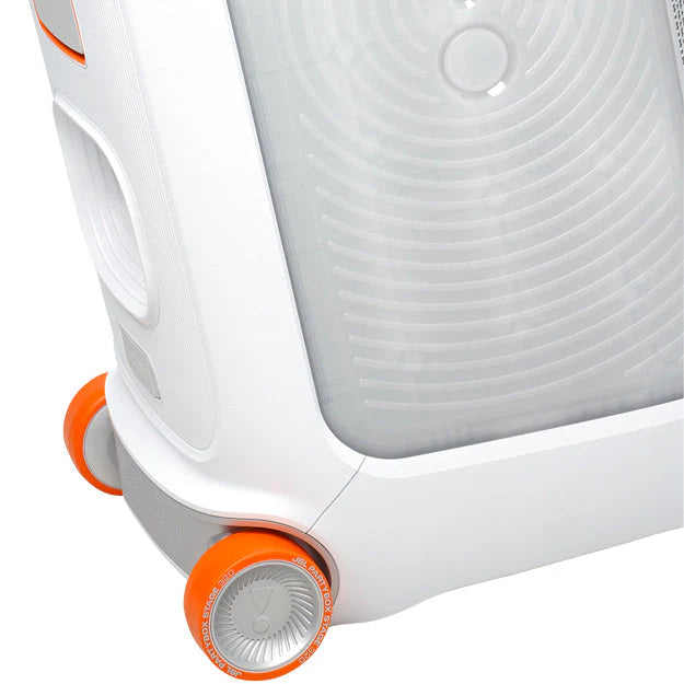 JBL Partybox Stage 320 Portable Party Speaker with Wheels - White