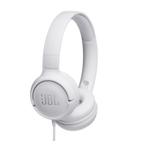 JBL Tune 500 Wired On-Ear Headphones- White