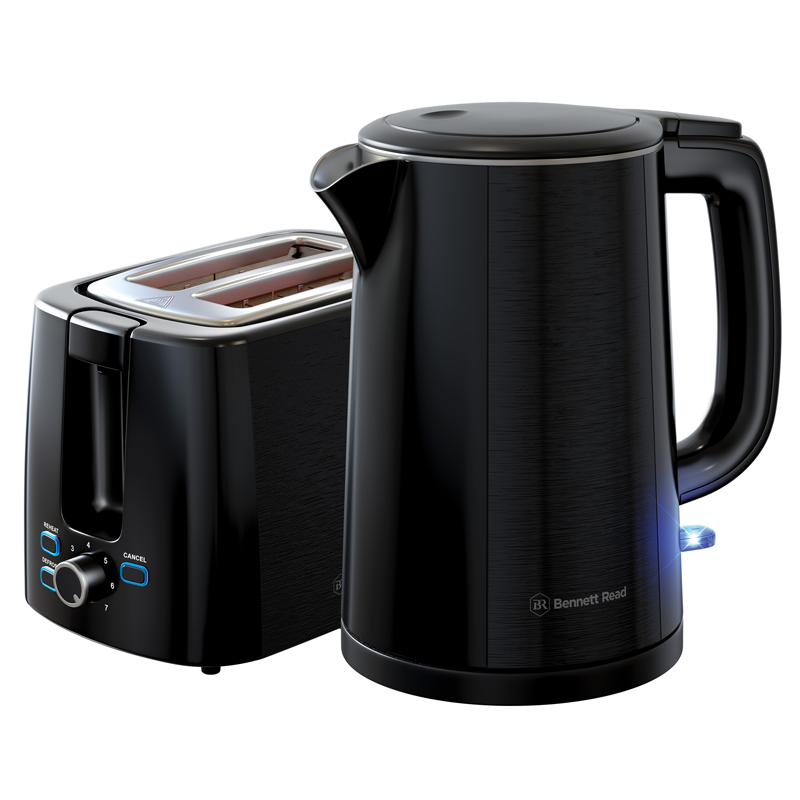 Bennett Read KBP102 Midnight Kettle & Toaster Set – New World