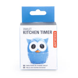 Kikkerland Owlet Kitchen Timer -  Blue