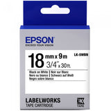 Epson LC-5WBN9 Tape Cartridge 18mm x 9m - Black on White