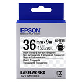 Epson LC-7TBN7 Tape Cartridge 36mm x 9m -Black on Clear