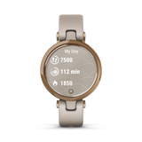 Garmin Lily® - Sport Edition, Rose Gold Bezel with Light Sand Case and Silicone Band