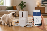 BNETA F24-DW Smart Wi-Fi Dual Automatic Pet Feeder with App Control & 6L Food Capacity