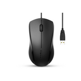 Rapoo N1200 Silent Wired Mouse - Black