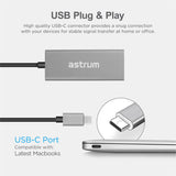 Astrum 5Gbps USB-C to Gigabit Ethernet LAN Converter - NA450